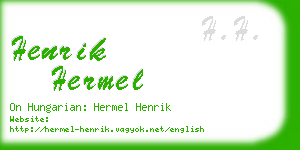 henrik hermel business card